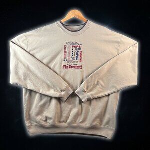 M&C Sport Beige Crewneck Grandfather Pullover Gifting Sweater Men's Size XXL